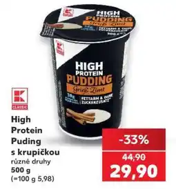 Kaufland High Protein puding/s krupičkou nabídka