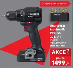 Kaufland Aku vrtací šroubovák PPABSS 20 Li A1 nabídka