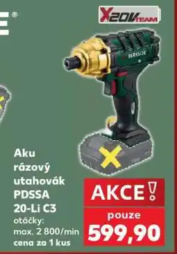 Kaufland Aku rázový utahovák PDSSA 20-Li C3 nabídka