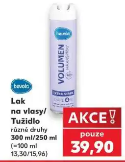 Kaufland Lak na vlasy, Tužidlo nabídka