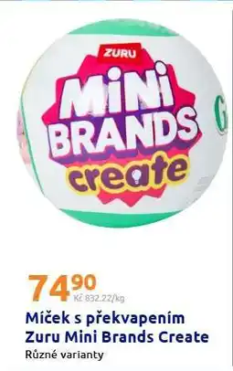 Action Míček s překvapením Zuru Mini Brands Create nabídka