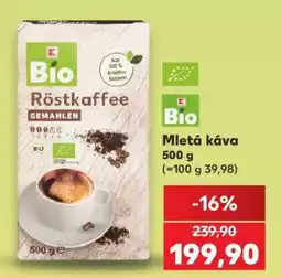Kaufland Bio Mletá káva nabídka