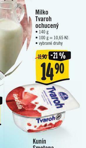 Jip Milko tvaroh ochucený nabídka