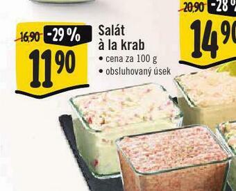 Jip Salát á la krab nabídka