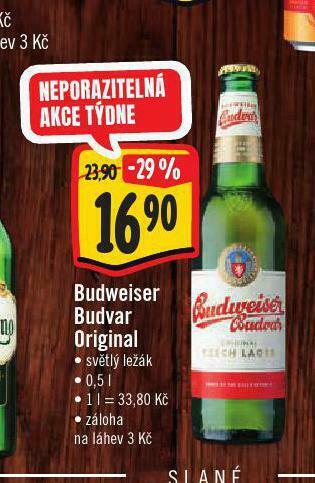 Jip Pivo budweiser budvar original nabídka