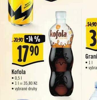 Jip Kofola 0,5l nabídka