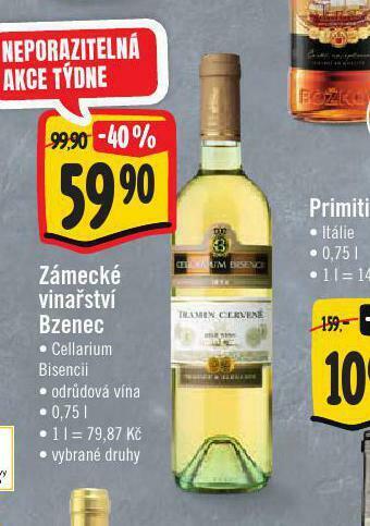 Jip Zámecké vinařství bzenec nabídka