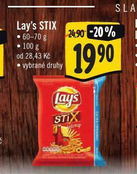 Jip Lay´s stix nabídka