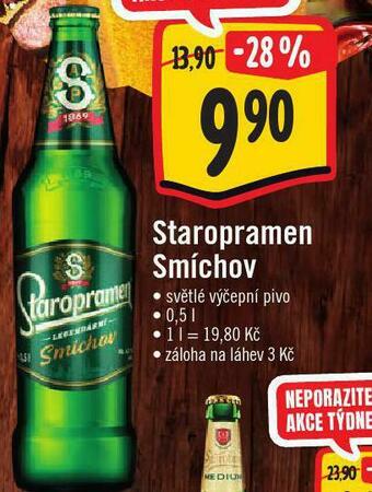 Jip Pivo staropramen smíchov nabídka