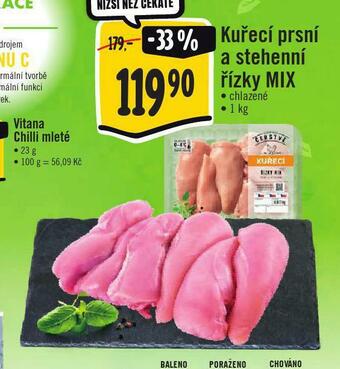 Jip Kuřecí prsní a stehenní řízky mix nabídka