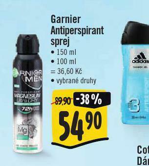 Garnier antiperspirant sprej