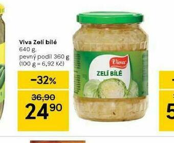 Tesco Viva zelí bílé nabídka