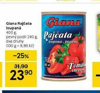 Tesco Giana rajčata loupaná nabídka