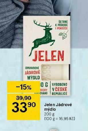 Tesco Jelen jádrové mýdlo nabídka