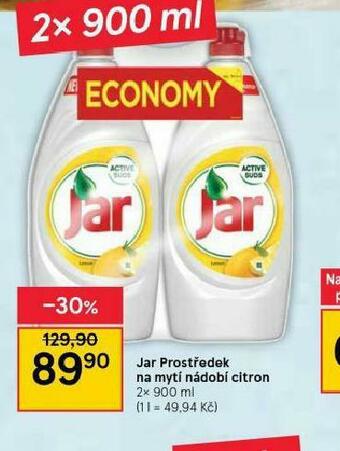 Tesco Jar prostředek na mytí nádobí nabídka