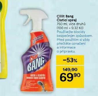 Tesco Cillit bang čistící sprej nabídka