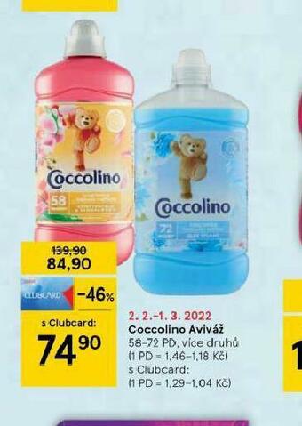 Tesco Coccolino aviváž nabídka