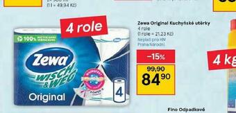 Tesco Zewa original kuchyňské utěrky nabídka