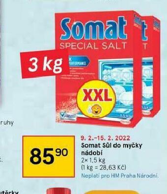 Tesco Somat sůl do myčky nabídka