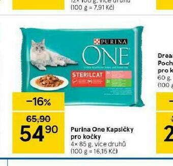 Tesco Purina one kapsičky pro kočky nabídka