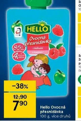 Tesco Hello ovocná přesnídávka nabídka