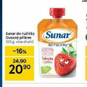 Tesco Sunar do ručičky ovocný příkrm nabídka