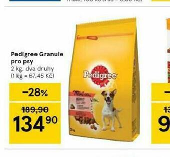 Tesco Pedigree granule pro psy nabídka