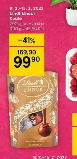 Tesco Lind lidor koule nabídka
