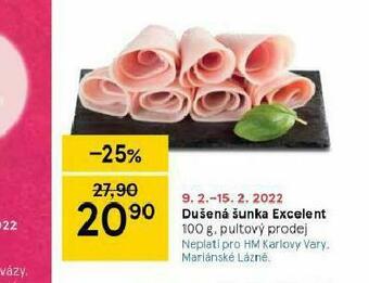 Tesco Dušená šunka excelent nabídka