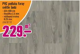 Hornbach PVC podlaha Faray světle šedá nabídka
