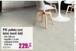 Hornbach Pvc podlaha lord beton tmavě šedý nabídka
