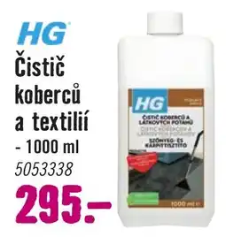 Hornbach Hg čistič koberců a textilií nabídka