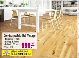 Hornbach Dřevěná podlaha Dub Vintage nabídka
