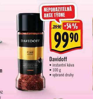 Albert Davidoff instantní káva nabídka