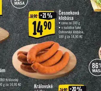 Albert Česneková klobása nabídka