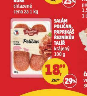 Penny Market Salám poličan nabídka