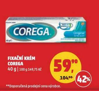 Penny Market Fixační krém corega nabídka