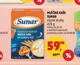 Penny Market Mléčná kaše sunar nabídka