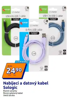 Action Sologic nabíjecí a datový kabel nabídka