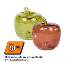 Action Skleněné jablko s osvětlením nabídka