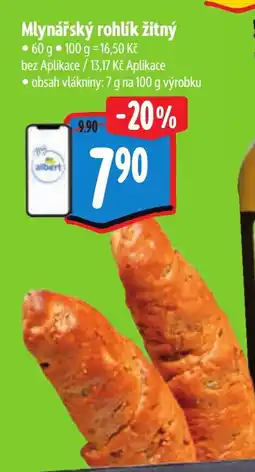 Albert Albert mlynářský rohlík žitný nabídka