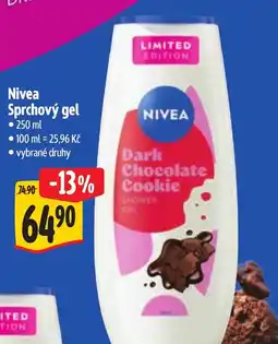 Albert Nivea sprchový gel dark chocolate cookie nabídka