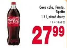 Qanto Coca cola, Fanta, Sprite nabídka