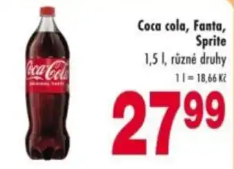 Qanto Coca cola, Fanta, Sprite nabídka