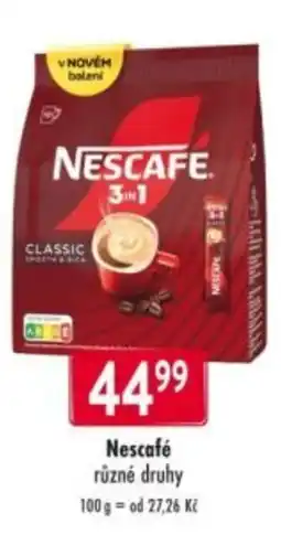 Qanto Nescafé classic nabídka