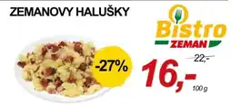 ZEMAN Bistro Zeman zemanovy halušky nabídka