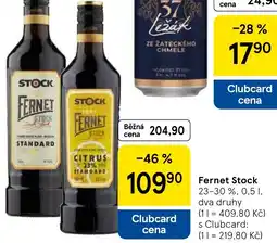 Tesco Fernet Stock nabídka