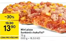 Tesco Mini pizza šunková s kukuřicí nabídka