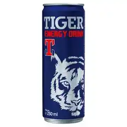 Billa TIGER energy drink 250ml, vybrané druhy nabídka