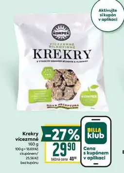 Billa Krekry vícezrnné nabídka
